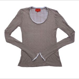Vivienne Westwood Red Label Pointelle knite mauve Sweater (size small)